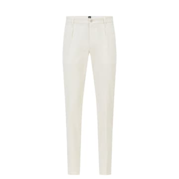 Hugo Boss Corduroy Trousers In White