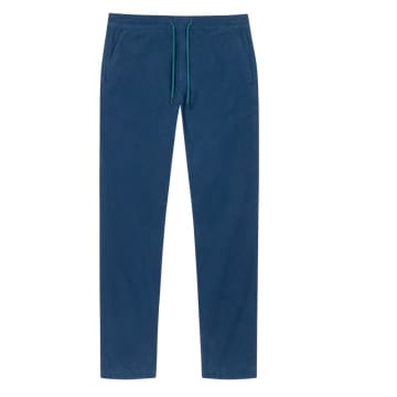 Ps By Paul Smith Drawstring-waist Cotton Trousers In Blue