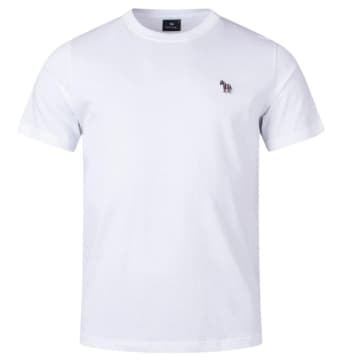 Ps By Paul Smith Regular Fit Zebra T Shirt In White