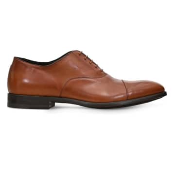 Paul Smith Menswear Brent Oxford Shoes With Signature Stripe Details In Neutrals