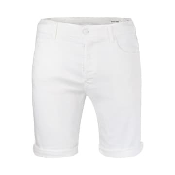 Replay Rbj 901 Jean Tapered Fit Shorts In White