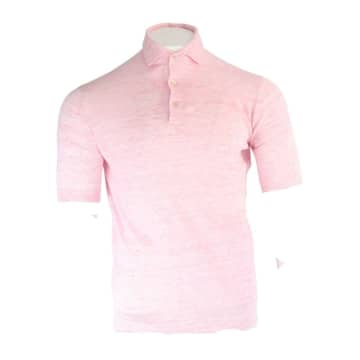 Filippo De Laurentiis Linen Polo Shirt In Pink