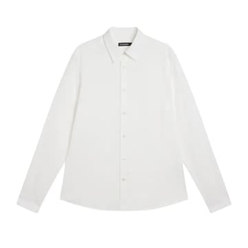 J. Lindeberg Comfort Tencel Slim Shirt In White