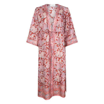 Ba&sh Inoa Kimono Dress In Pink