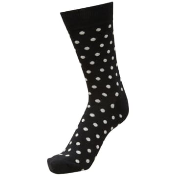 Selected Homme Black Dot Mens Socks