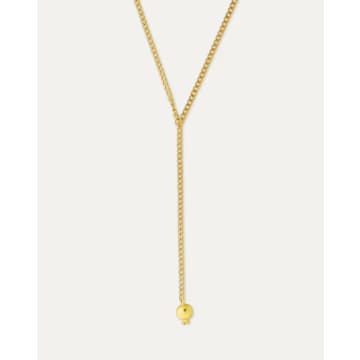 Ottoman Hands Marley Pomegranate Lariat Necklace In Gold