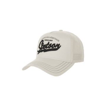 Stetson Since 1865 Trucker Cap Cream/white In Neutrals