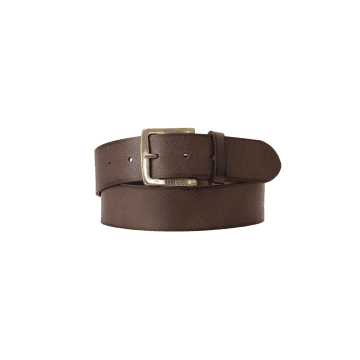 Hugo Boss Medium Brown Joy Gold Buckle Belt