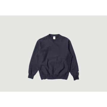 Nudie Jeans Hasse Logo-appliquéd Cotton-blend Jersey Sweatshirt In Blue