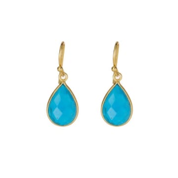 Ashiana London Ava Turquoise Earrings In Blue