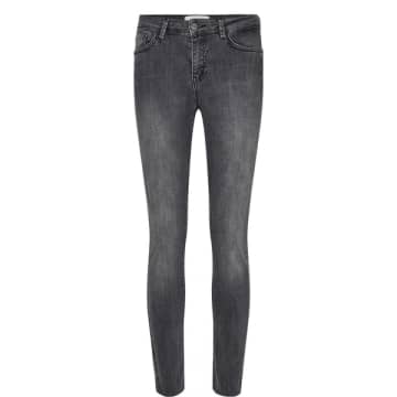 Numph Nusidney Dark Grey Denim Cropped Jeans