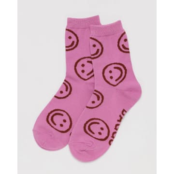 Shop Baggu Crew Sock In Pink