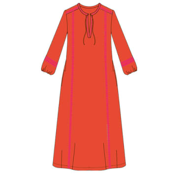 Nooki Design Emilia Maxi Dress In Orange