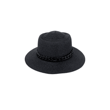 Black Colour Black Link Hat