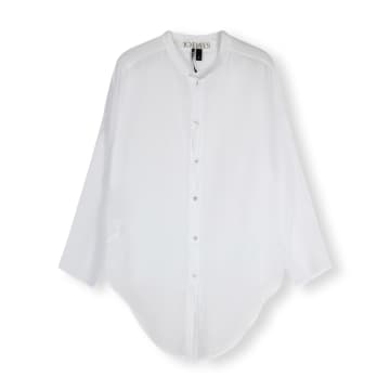 10days Cropped Knot Blouse In White
