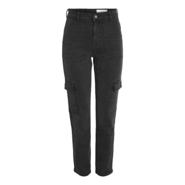 Shop Noisy May Black Cargo Utility Ankle Trousers
