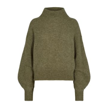 Designers Remix Verona Wool Blend Knit Sweater In Khaki