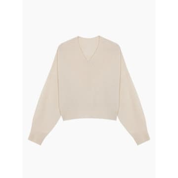 Cordera Natural Cashmere Ribbed Neck Sweater