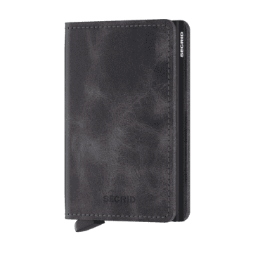 Secrid Slim Wallet Vintage Grey-black