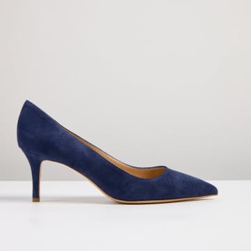 Made The Edit Milly Navy Blue Suede Pump