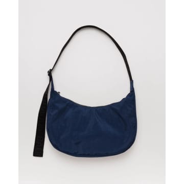Baggu Medium Nylon Crescent Bag In Blue