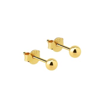 Juulry Gold Plated Classic Stud Earrings