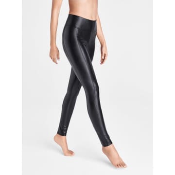 Shop Wolford Edie Forming Leather Leggings Size: 12, Col: Black