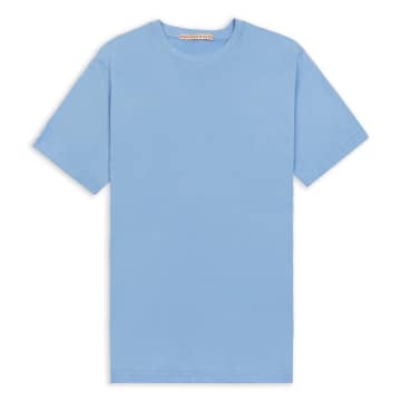 Burrows And Hare Egyptian Cotton T-shirt In Blue