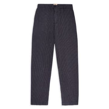 Shop Burrows And Hare Linen Trouser In Blue