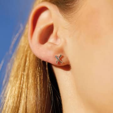 Estella Bartlett Kiss Earrings In Metallic