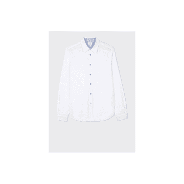 Paul Smith Multi Colour Button Classic Shirt Size: L, Col: White