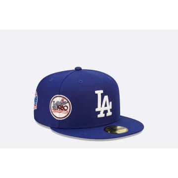 New Era 59fifty La Dodgers Cooperstown Multi Patch In White