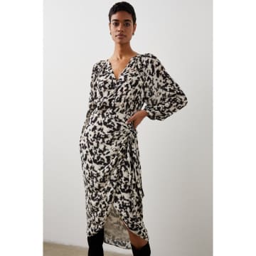Shop Rails Tyra Blurred Cheetah Tie Wrap Dress Size: L, Col: Multi