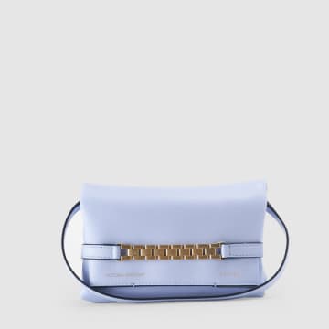Victoria Beckham Mini Pouch Leather Top-handle Bag In Purple