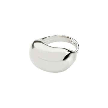 Pilgrim - Pace Silver Recycled Statement Ring In Metallic