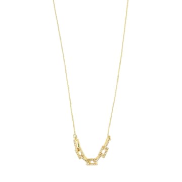 Pilgrim - Coby Gold Crystal Pendant Necklace