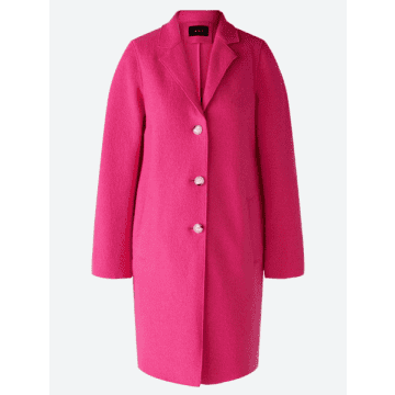 Ouí Pink Pure New Wool Mayson Boiled Coat