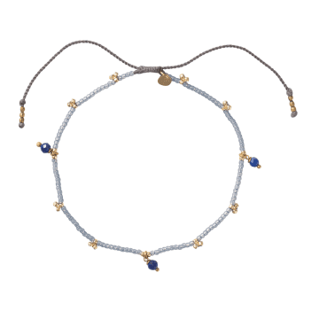 A Beautiful Story Spice Lapis Lazuli Anklet