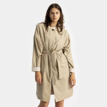 Selfhood Sand Outerwear Trench Coat In Neutrals