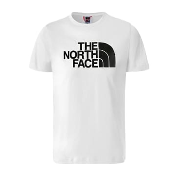 Shop The North Face White And Black Easy Bambino T Shirt