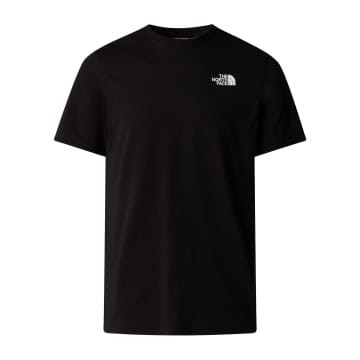 The North Face Black And White Mountain Outlines Uomo T Shirt