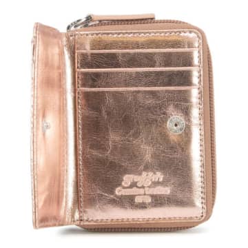Golunski Small Metallic Leather Ladies Wallet Purse