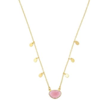 Ashiana London Pink Jade Summer Necklace