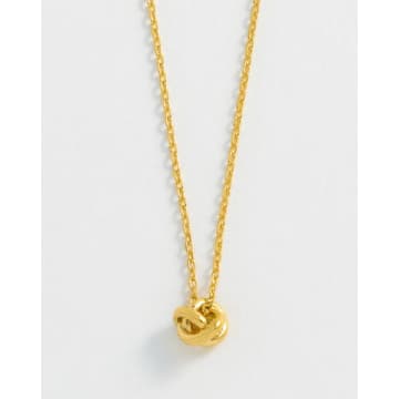 Estella Bartlett - Knot Charm Necklace In Gold