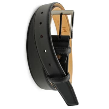 Huxley Tanner Belts Ballesteros 35mm Napa Leather Belt In Black Bal001