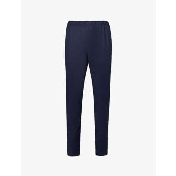 Paige Mens Dark Horizon Snider Elasticated-waistband Tapered-leg Regular-fit Stretch-woven Trousers In Blue