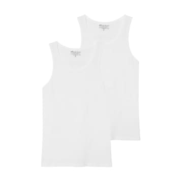 Bread And Boxers Pack Of 2 White Tanks