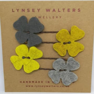 Lynsey Walters Set Of 4 Flower Hair Slides