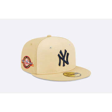New Era New York Yankees Raffia Front 59fifty Fitted In Neturals