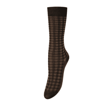 Becksondergaard Black Gingham Cotta Socks